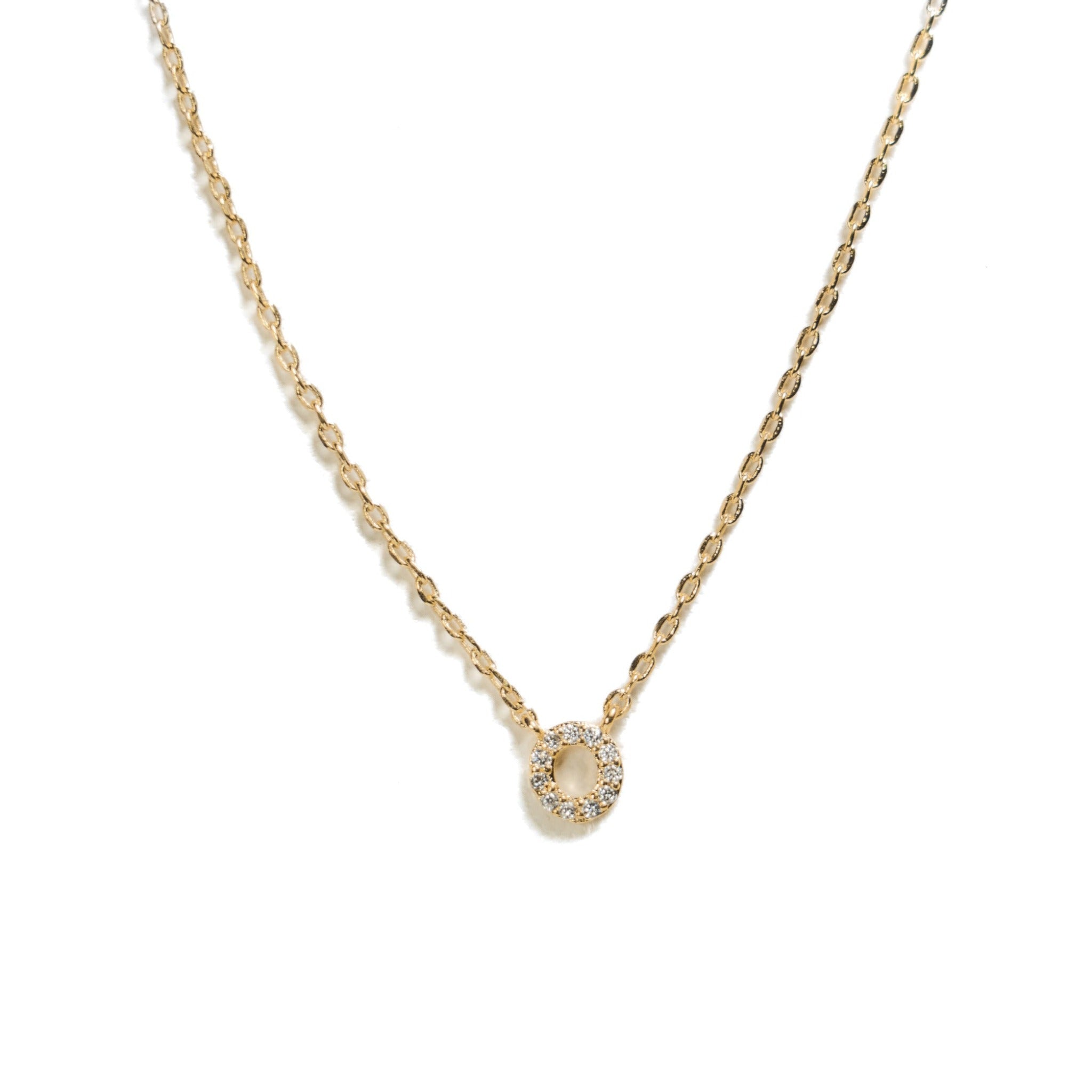 Initial Necklace - Gold / Rhodium – Irys Ginger