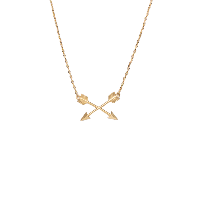 Two arrows Love necklace