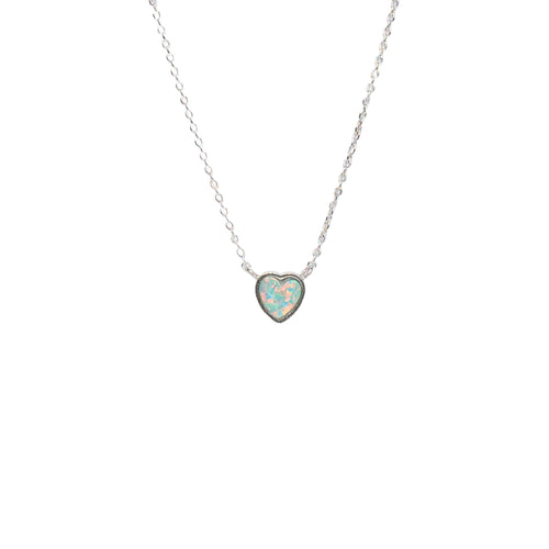 Opal Heart Necklace