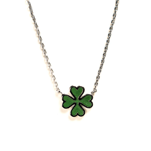 IrysGinger-Clover-Silver-Necklace