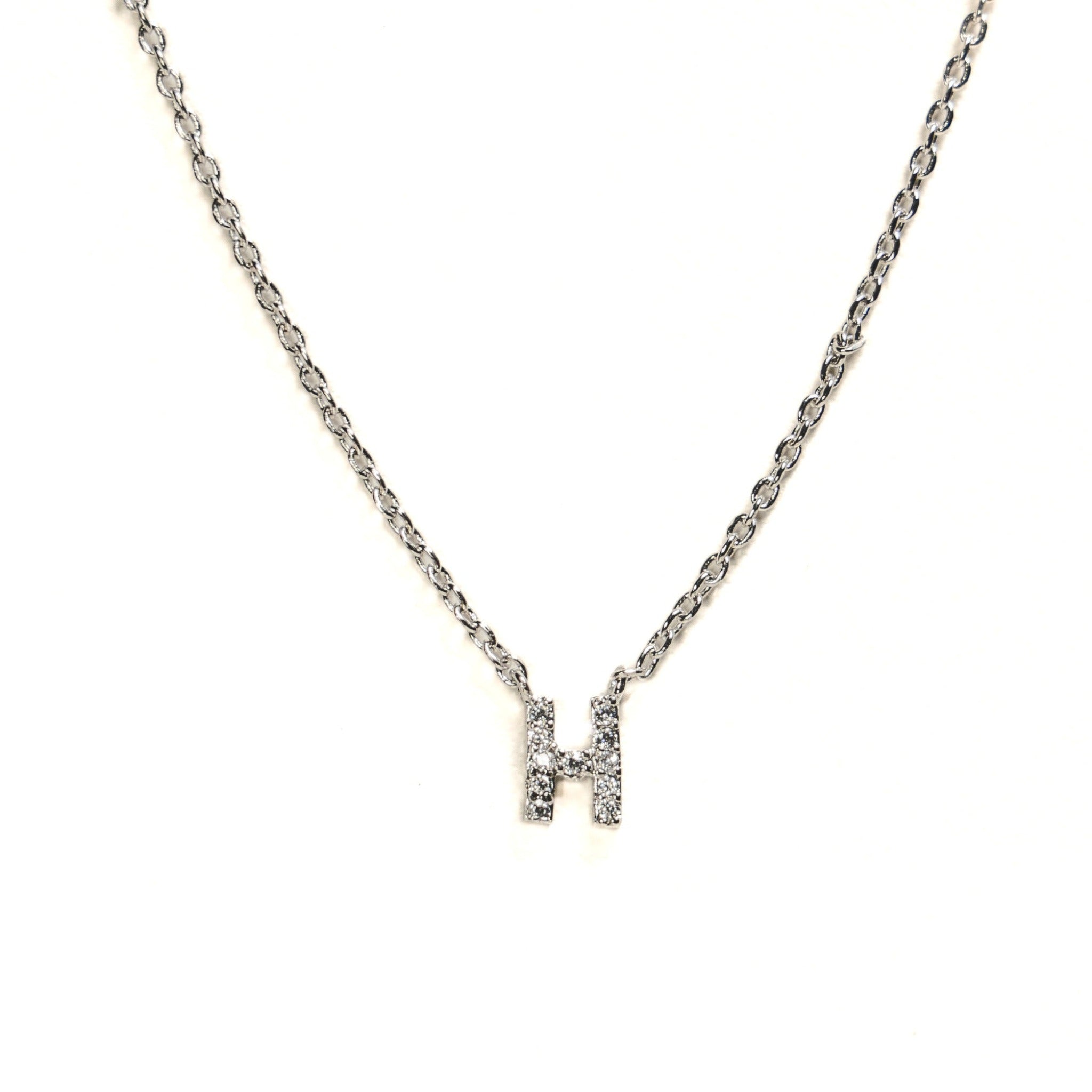Initial Necklace - Gold / Rhodium – Irys Ginger