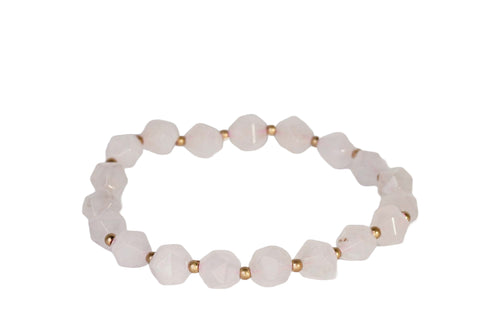 Natural Stone Bracelet - Moss Agate, Quartz, Aquamarine, Howlite