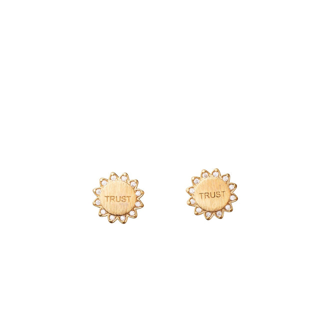 Trust Gold Stud Earrings