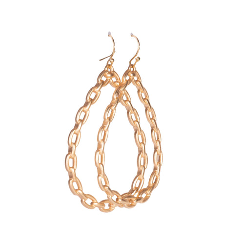 Gold Chained Earrings