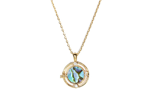 Shell Brilliance Necklace - Gold Dipped, Shell