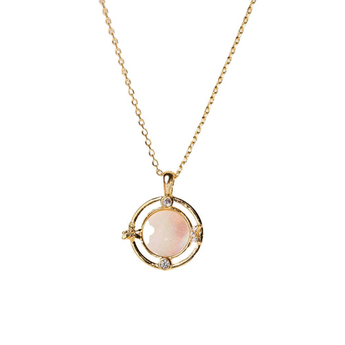 Shell Brilliance Necklace - Gold Dipped, Shell