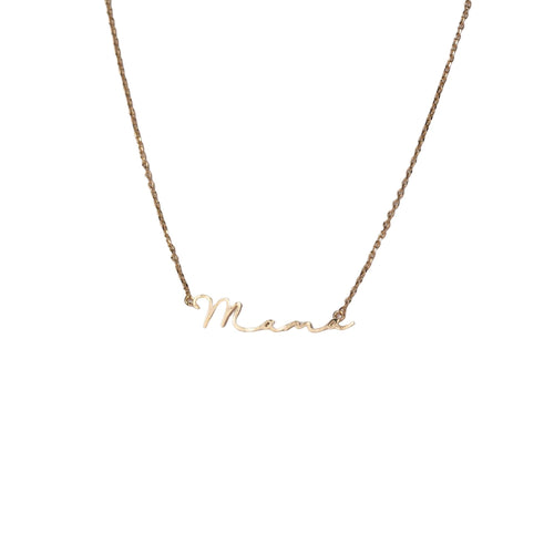 Mama Necklace - Gold dipped, Rhodium dipped