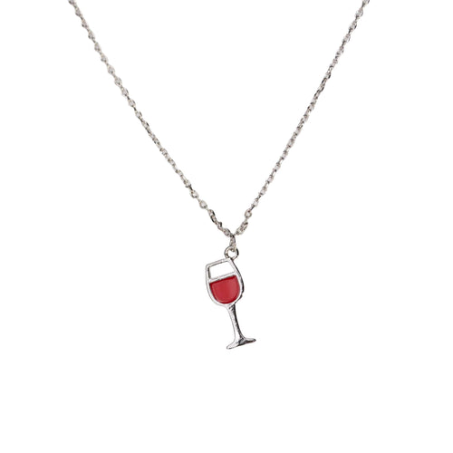 Cheers Necklace - Gold Dipped, Cubic Zirconia