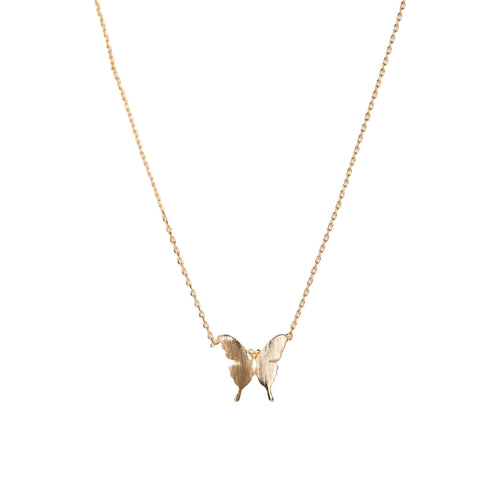 Butterfly Serenity Necklace - Gold Dipped