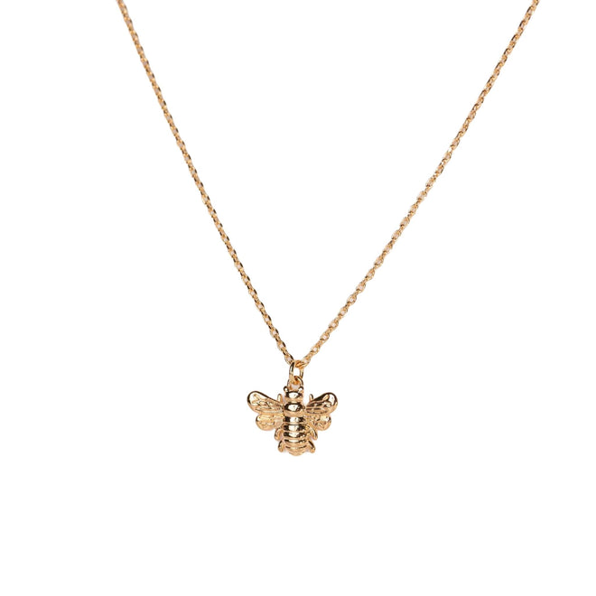 All Hail the Queen - Bee Necklace, Gold Dipped