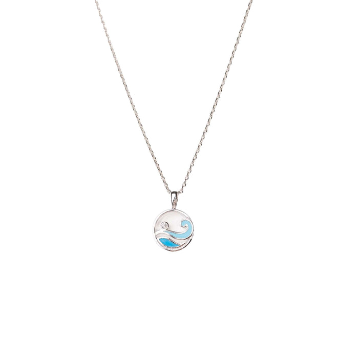 Oceanic Ripple Necklace - Wave
