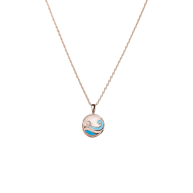 Oceanic Ripple Necklace - Wave