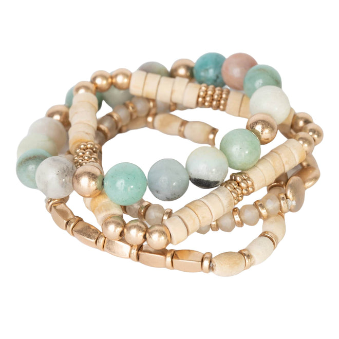 Natural Stone and Wood Bracelets