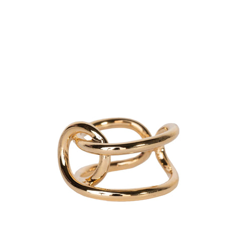 Golden Curve Statement Ring