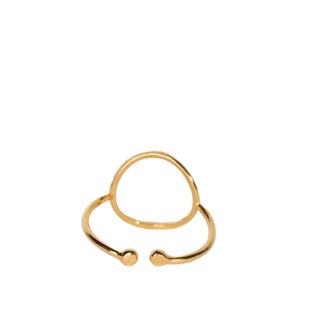 Graceful Orbit Ring - Gold Dipped, Rose Gold dipped